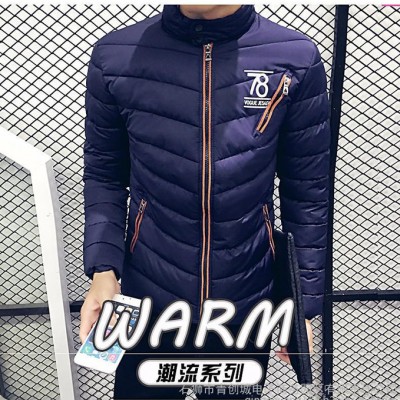 石獅青創城服裝批發  微信分銷平臺 服裝市場 2016秋冬季青年立領棉衣夾克羽絨服 男修身帥氣大碼韓版潮流休閑上衣外套