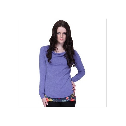 供應依維依芙1003一字領長袖短款女式羊絨衫