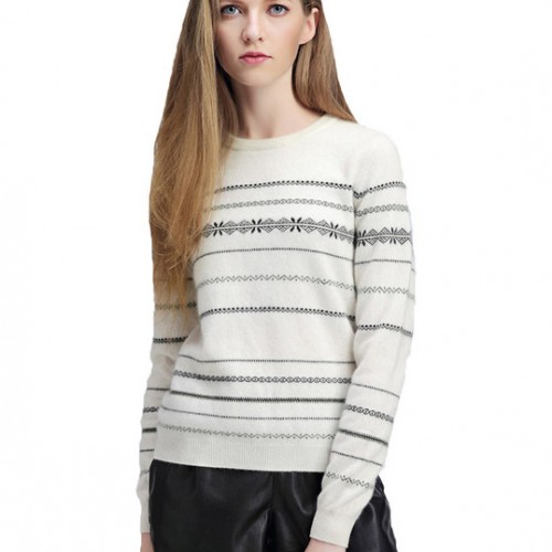 solely 茜歐莉女士圓領(lǐng)純羊絨衫 秋冬打底針織毛衣外套 羊毛衫 SO939902YZ