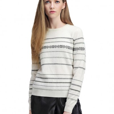 solely 茜歐莉女士圓領(lǐng)純羊絨衫 秋冬打底針織毛衣外套 羊毛衫 SO939902YZ