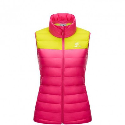 直銷 秋冬戶外運動休閑情侶防水保暖羽絨馬甲女 一件代發