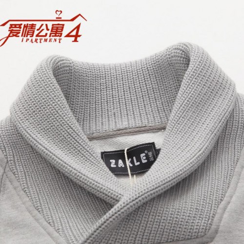 愛情公寓4張偉同款韓版時尚男士衛衣潮 V領套頭衛衣外套男 上衣