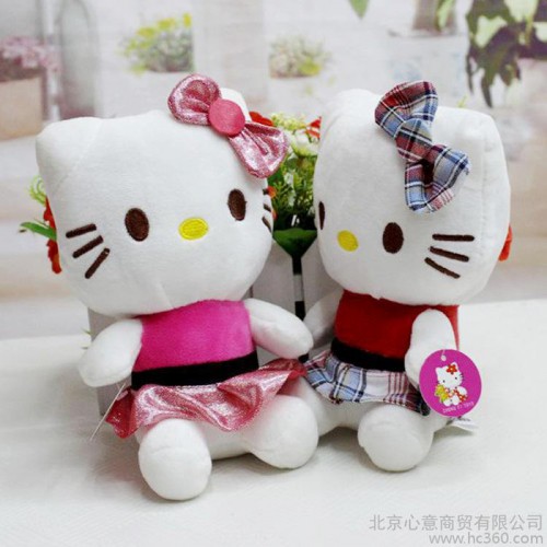 hello kitty穿裙子KT公仔玩偶毛絨玩具團購**