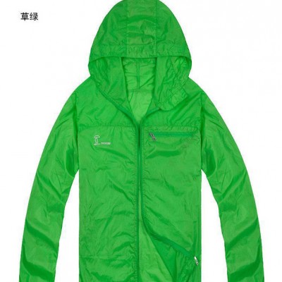 廠家 新款戶外服裝 protective 中性超薄連帽皮膚風衣 3013#