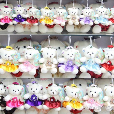 情人節禮物送女友女神穿裙子小熊bear婚紗熊