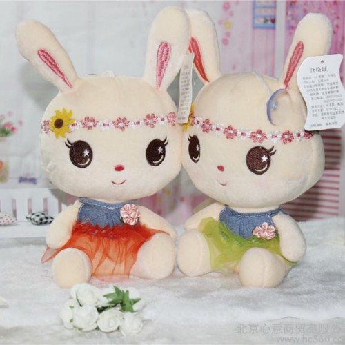公主兔小兔子穿裙子可愛毛絨玩具公仔七夕情人節禮物禮品團購批發