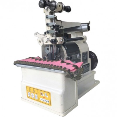 思坦途貝型機，貝殼形狀花紋，貝形包邊機，多針貝型機操作視頻及樣布圖片，仿手工縫紉機設(shè)備