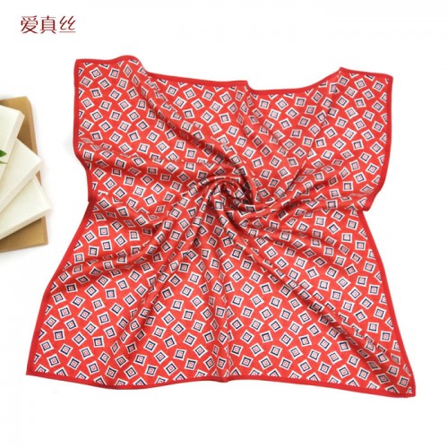 65cm方巾2019新款春夏季真絲小領巾韓國百搭桑蠶絲巾
