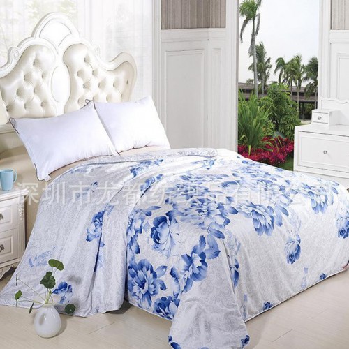 深圳家紡 珠光漿親膚空調被**蠶絲被 不起球春秋夏涼被芯 薄被