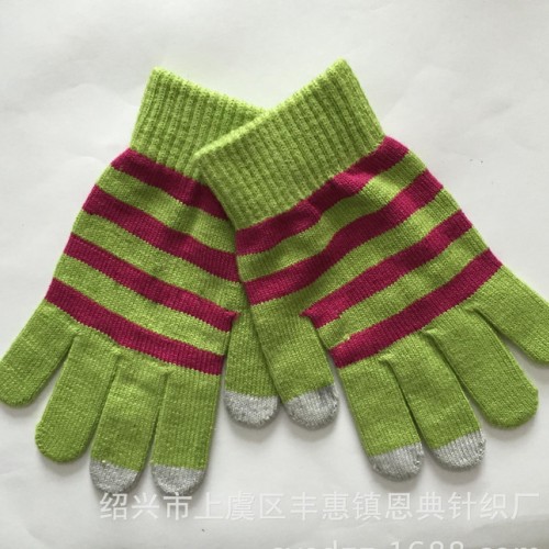 定做 新款冬季觸摸屏手套保暖兒童手套 腈綸手套