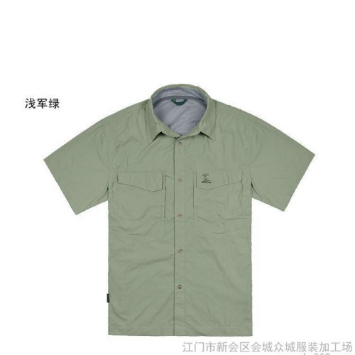 生產 戶外 protective 男裝短袖襯衫 速干衣褲襯衫 3208#