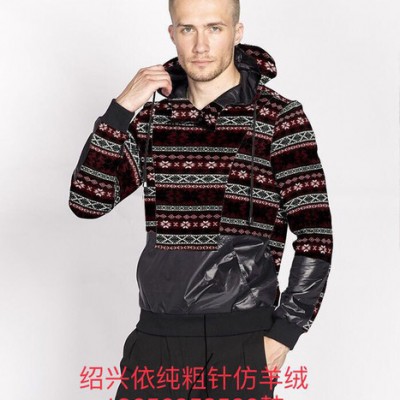 依純 仿羊絨印花拉毛是布居家服運(yùn)動(dòng)系列睡衣內(nèi)衣和圍巾圍脖理想面料