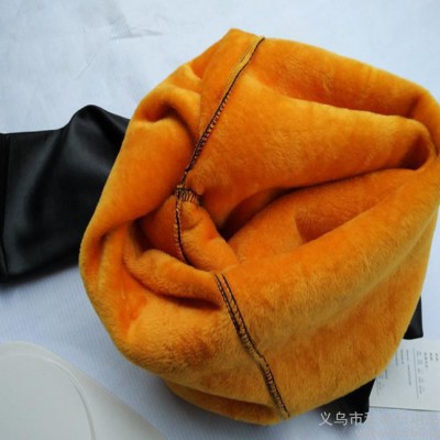 2015秋冬新款 超柔黃金絨皮褲女韓版加厚加絨打底褲 保暖褲