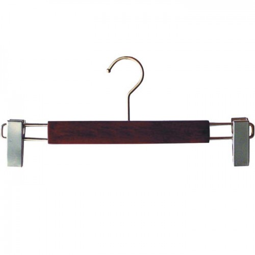 批發定制豪華黑色實木褲架 服裝店專用成人褲夾襯衫衣掛