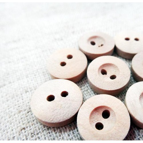 DIY紐扣扣子天然環保木頭扣木質鈕扣 毛衫襯衫紐扣 童裝扣