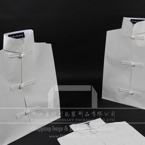 浙江當(dāng)納利唐裝手提袋原創(chuàng)設(shè)計，杭州絲綢斜襟旗袍復(fù)古的創(chuàng)意禮品袋，定做 款個性服裝購物紙袋