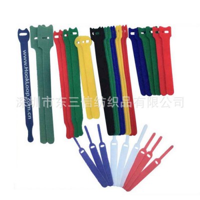 東三信T形魔術貼扎帶 電源線全尼龍/混紡/滌綸T型魔術貼扎帶可定制批發