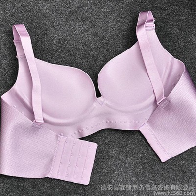 文胸套裝 一片式無痕拉絲文胸舒適透氣聚攏調(diào)整型胸罩 內(nèi)衣文胸