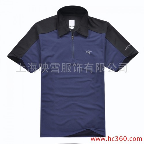 供應批發夏季戶外運動服 速干衣 翻領T恤快干衣