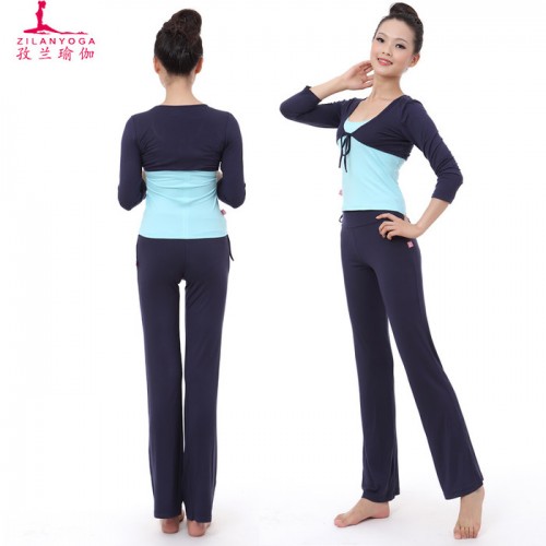 批發(fā)孜蘭瑜伽服定做 運(yùn)動(dòng)服 休閑健身服 女士瑜伽服 健身服  瑜珈服CP27