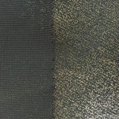 高捻亂麻雪紡布料 時(shí)裝家紡窗簾布料 燙金壓皺面料