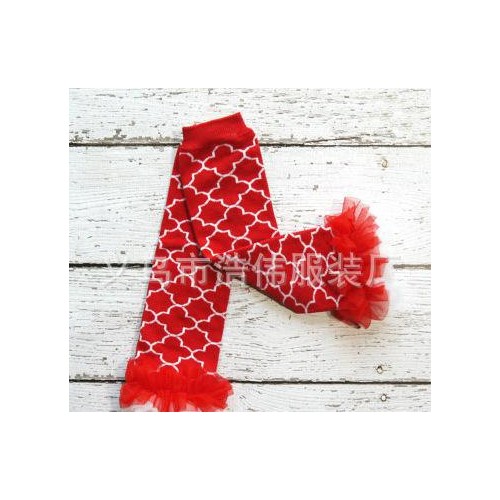 歐美流行雪紡花邊兒童襪套 寶寶秋冬保暖護腿套 純棉舒適襪套