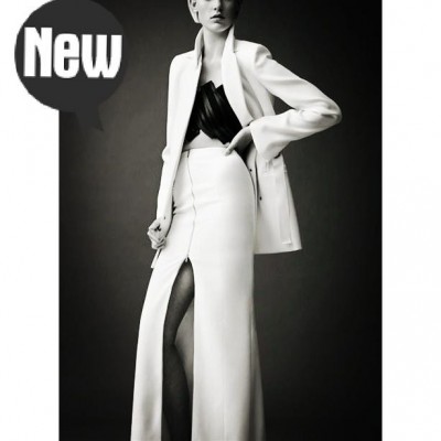 歐美走秀中長款修身顯瘦小西裝外套西服百搭裙兩件套時尚套裝女潮