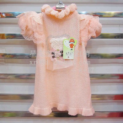 供應(yīng)星茹童裝星茹童裝童裝批發(fā)兒童卡通圓領(lǐng)毛衣批發(fā) 針織衫女童寶寶小孩** 外