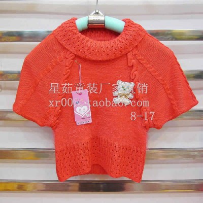 供應(yīng)星茹童裝星茹童裝童裝批發(fā)外貿(mào)女孩衣服廠家批發(fā) 新款**衫2013秋款毛線衣童