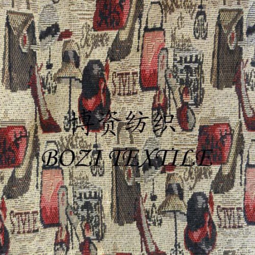 全滌色織大提花面料