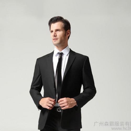 供應2014新款商務正裝男西服工作服訂做 西裝男品牌服裝定做廠家