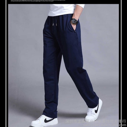 廠家批發純棉運動褲男士休閑運動褲直筒褲運動褲男女式運動褲子