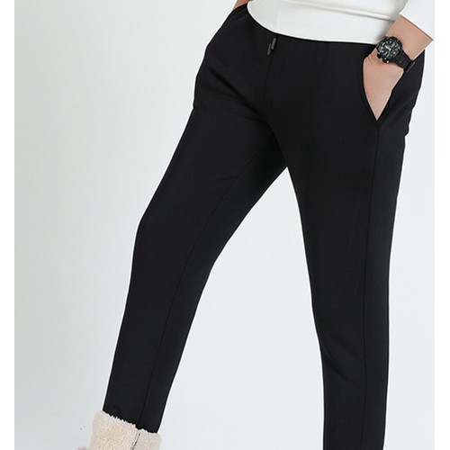 秋冬季加絨褲子男士運動褲束腳寬松新款韓版潮流工裝休閑長褲