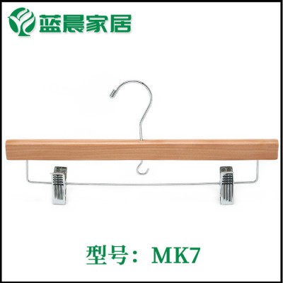 實木衣褲架 衣架帶夾子木頭褲架子衣架掛衣服夾褲子 兩用