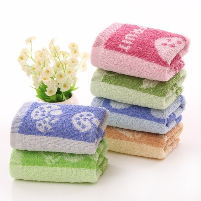 **潤(rùn)宇80026純棉提花小熊童巾庫(kù)存尾貨童巾跑江湖毛巾