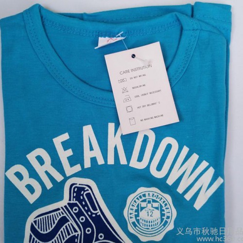 外貿(mào)春款兒童短袖T恤 純棉中童t恤 歐美外貿(mào)童裝印花寶寶上衣