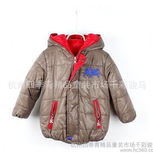 田果果 2012冬季新款童裝小童雙面穿加厚保暖長款小童棉衣 AF10