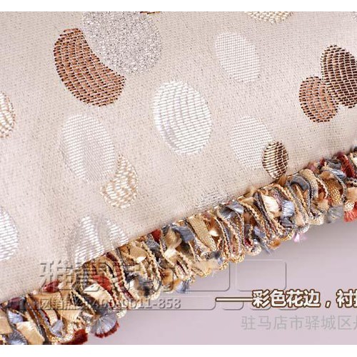 歐式花邊 立體圓點(diǎn)提花沙發(fā)靠墊/辦公室布藝靠枕含芯 抱枕套55*55                （活動(dòng)1:滿