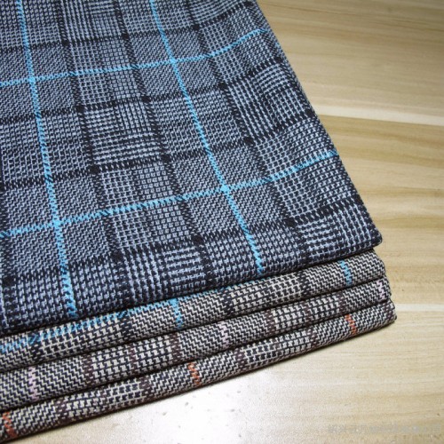 毛呢面料 薄款秋冬童裝面料 板司呢格子呢