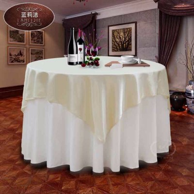 廠家批發酒店宴會滌綸提花圓桌桌布  餐廳定制款臺布 桌椅套