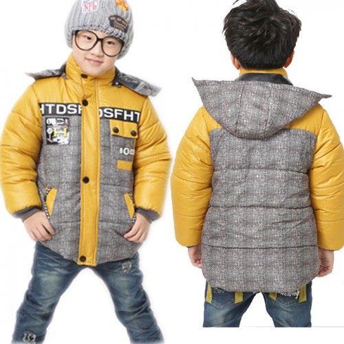 雙十一新冬裝韓版**男童裝帶可拆帽高領拉鏈保暖外套棉衣服棉襖