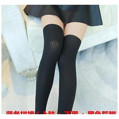 直銷 歐絲紅 包芯絲假拼接高筒連褲襪假大腿 性感提花絲襪