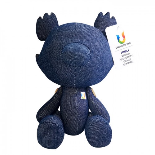 成都大學生運動會吉祥物蓉寶牛仔風公仔創意卡通玩偶