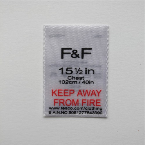 余杭服裝洗水標訂制 圍巾洗標定做 女裝印標訂制找顏悅印標