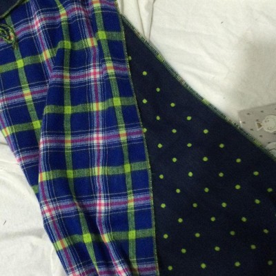 圍巾絲巾披肩,韓國東大門秋冬新款韓版兩面雙層格子圓點(diǎn)流蘇披肩