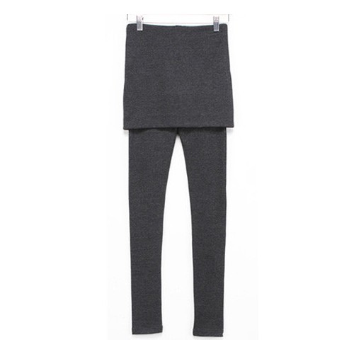 2013秋冬新款  韓版加厚大碼假兩件拼接打底褲 性感包臀裙褲 女