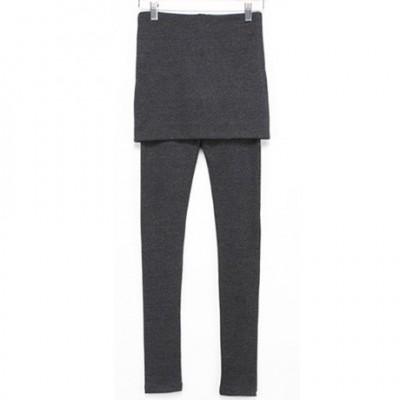 2013秋冬新款  韓版加厚大碼假兩件拼接打底褲 性感包臀裙褲 女