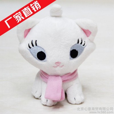 特價5元以下小公仔貓咪戴圍巾婚禮拋灑結婚背包掛飾禮品毛絨玩具