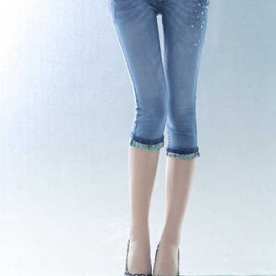 彈性女裝褲牛仔褲服裝一手廠家進(jìn)貨供應(yīng)