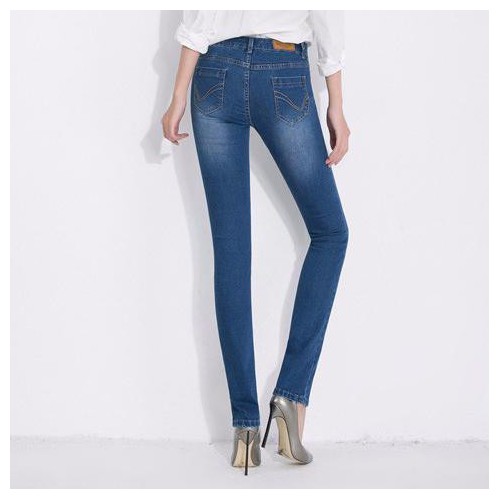 麥瑞淇女裝 新款牛仔褲 女 韓版時尚瘦身顯瘦小腳鉛筆褲女式牛仔 長褲6061